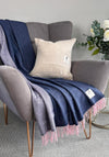 McNutt of Donegal Supersoft Blueberry Crush Throw, Navy