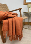 McNutt of Donegal ForeverWool Throw, Ember