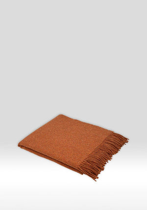 McNutt of Donegal ForeverWool Throw, Ember