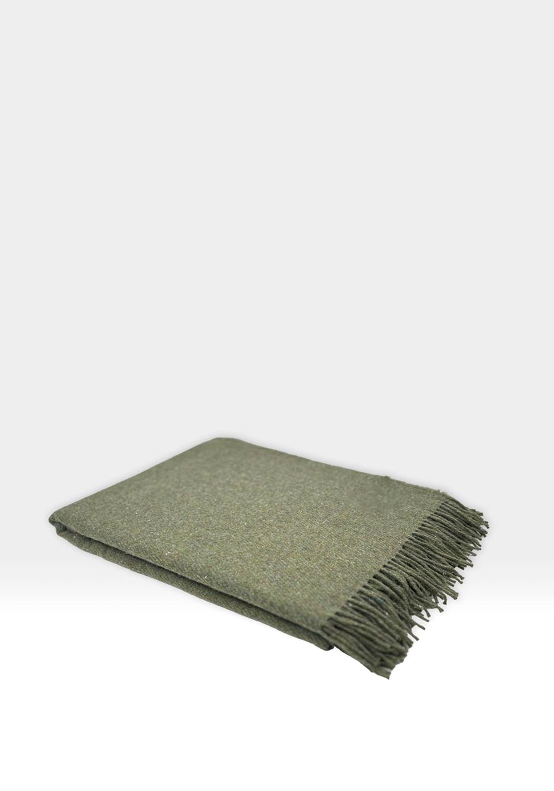 McNutt of Donegal ForeverWool Throw, Khaki