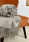 McNutt of Donegal ForeverWool Throw, Pebble