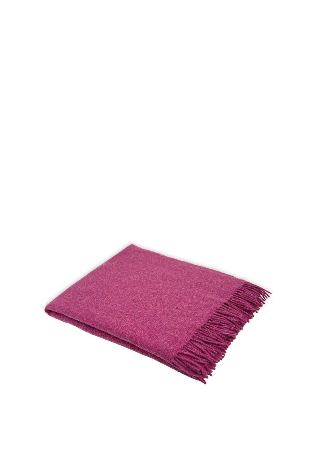McNutt of Donegal ForeverWool Throw, Rose