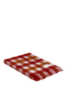 McNutt of Donegal Lava Plaid Throw, Red Multi