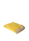 McNutt of Donegal Herringbone Sunshine Throw, Yellow