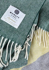 McNutt of Donegal Lambswool Dublin Throw, Green