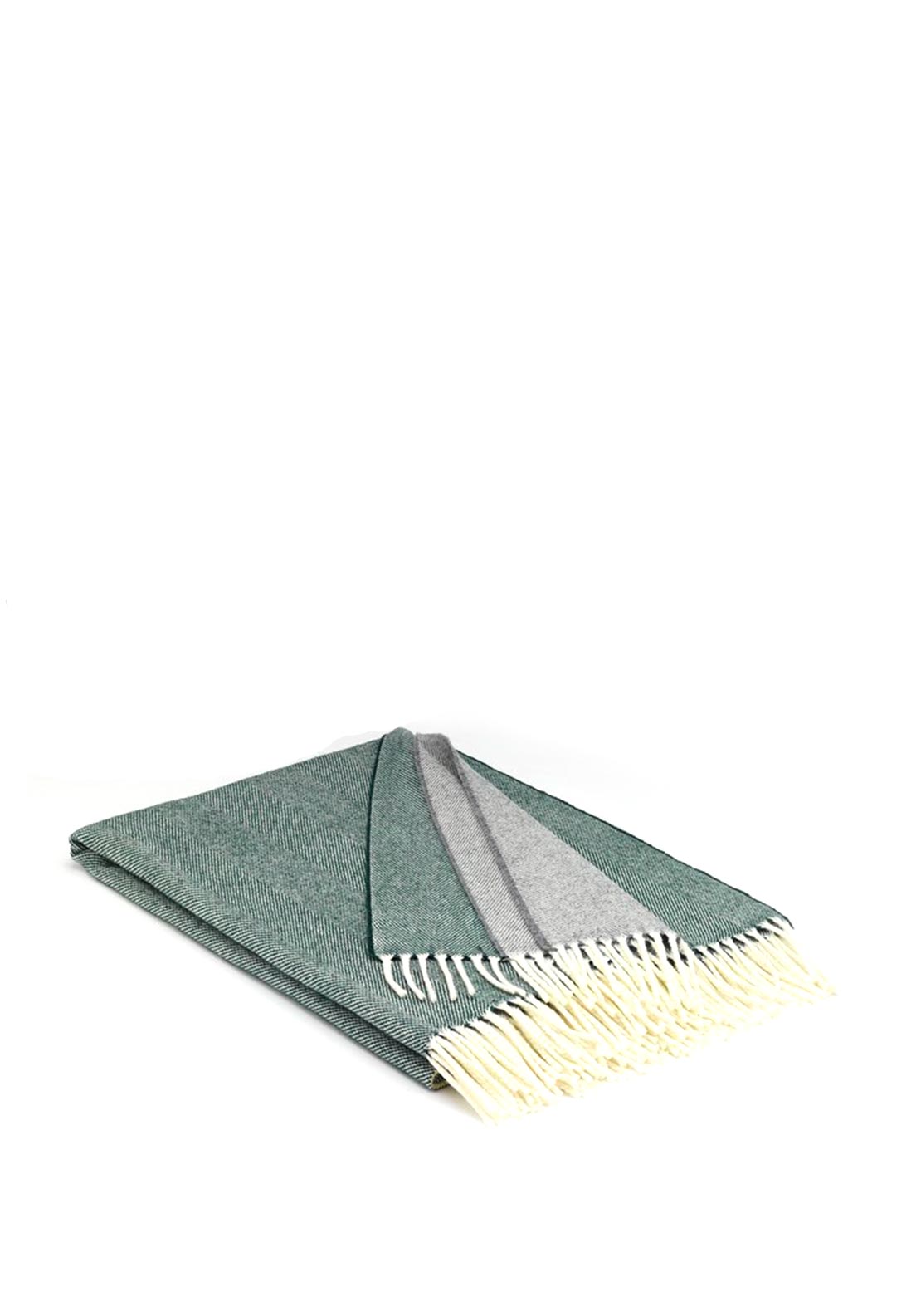 McNutt of Donegal Lambswool Dublin Throw, Green