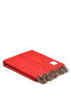McNutt Of Donegal Tweed Throw, BT Red
