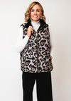 Malissa J Leopard Faux Fur Reversible Gilet, Brown