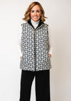 Malissa J Monochrome Faux Fur Reversible Gilet, Black