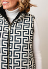 Malissa J Monochrome Faux Fur Reversible Gilet, Black
