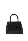 Zen Collection Diamante Detailed Small Grab Bag, Black
