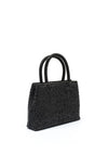 Zen Collection Diamante Detailed Small Grab Bag, Black