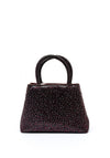 Zen Collection Diamante Detailed Small Grab Bag, Wine
