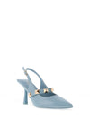 Menbur Pisces Patent Stud Pointed Toe Heeled Shoes, Jeans
