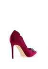 Menbur Velvet Embellished Heeled Shoes, Villea