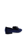 Menbur Velvet Embellished Chain Loafers, Midnight Blue