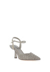 Menbur Orchadis Diamante Encrusted Heeled Shoes, Grey