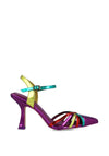 Menbur Messor Metallic Multi Strap Heeled Shoes, Multi