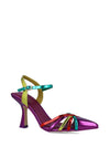 Menbur Messor Metallic Multi Strap Heeled Shoes, Multi