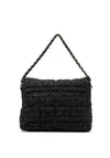 Menbur Chain Strap Glittery Shoulder Bag, Black