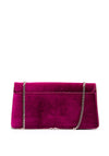 Menbur Velvet Embellished Mini Crossbody Bag, Pink