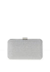 Menbur Corvus Iridescent Diamante Encrusted Mini Clutch Bag, Silver