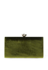 Menbur Diamante Floral Clasp Clutch Bag, Apple Green