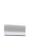 Menbur Metallic Shimmer Clutch Bag, Silver
