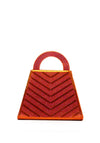 Menbur Nodutus Diamante Encrusted Clutch, Mango