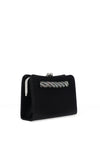 Menbur Sparkle Braid Clasp Clutch, Black