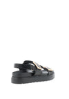 Menbur Libitina Double Strap Sandals, Black