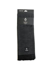 Serafina Men’s Zig Zag Pattern Scarf, Black & Grey
