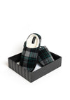 Jack & Jones Murphy Check Slippers, Green