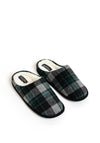 Jack & Jones Murphy Check Slippers, Green