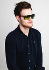 Sur Lux Men’s Polarised Sunglasses, Matte Black & Red