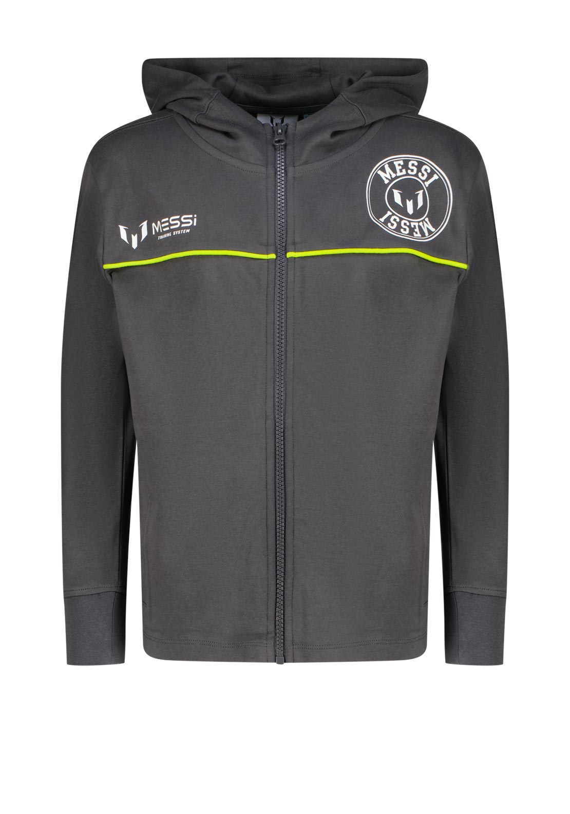 Vingino X Messi Oshi Full Zip Hooded Jacket, Metallic Grey