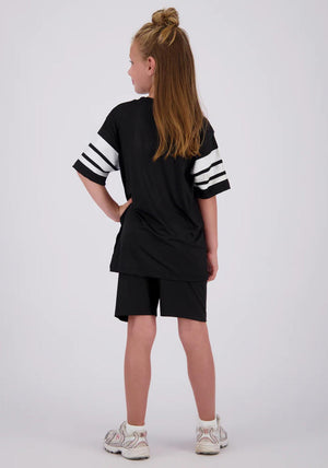 Vingino X Messi Kids Unisex Gold Logo Short Sleeve Tee, Black