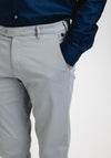Meyer Roma Soft Cotton Chinos, Grey