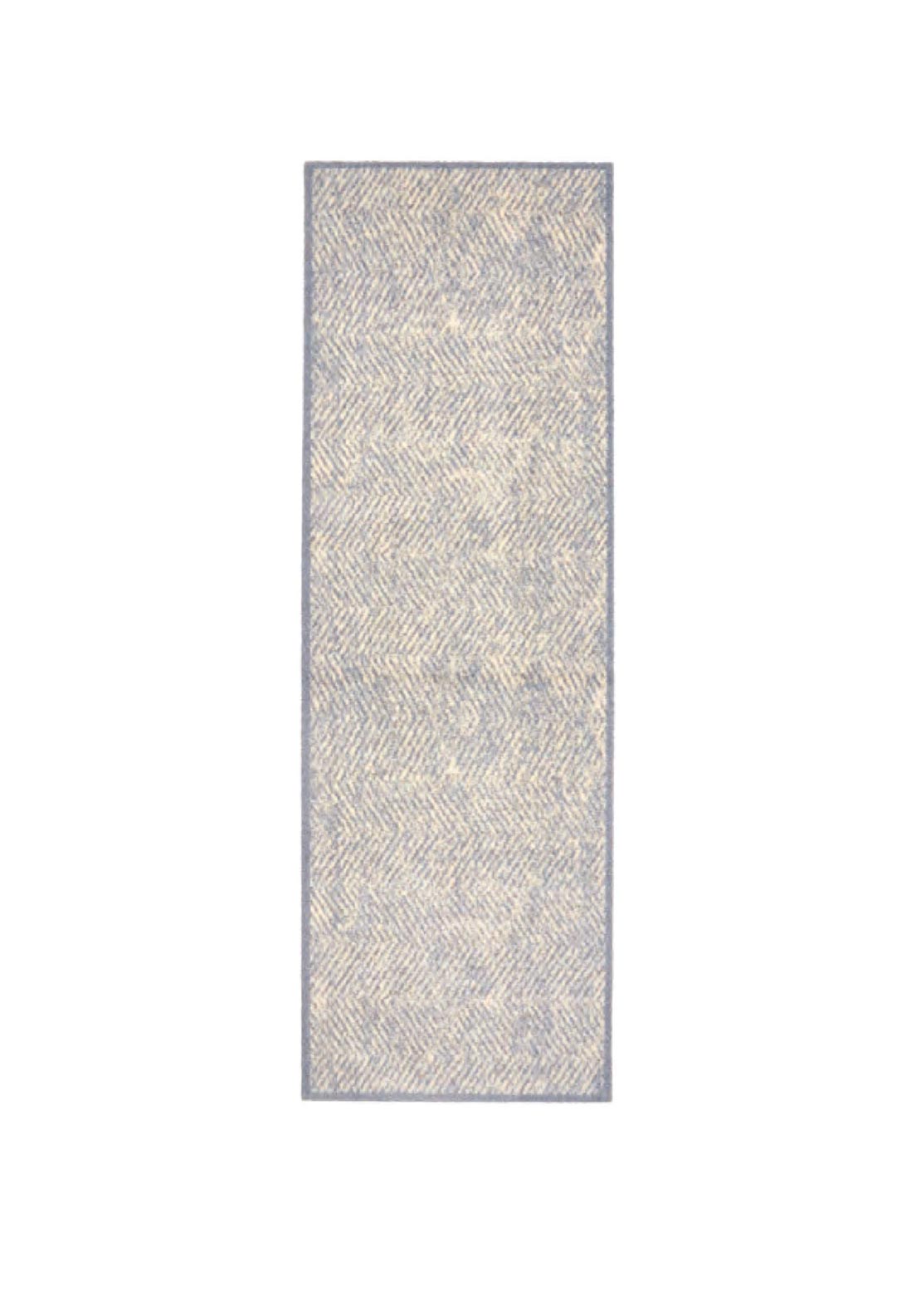 Astra Miabella Chevron Print Runner Mat, Grey Multi