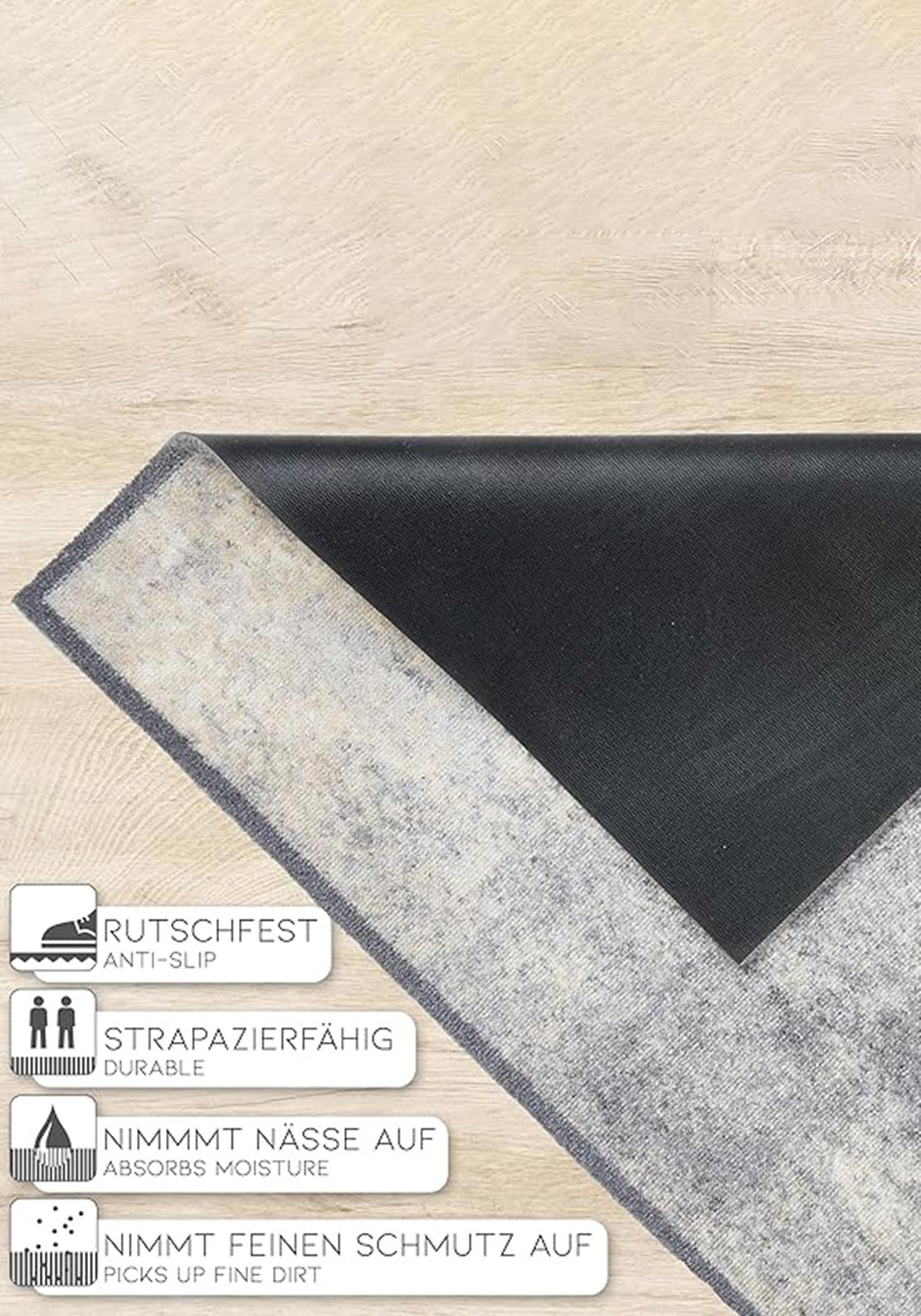 Astra Miabella Kranz Entrance Mat, Grey