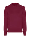 Micha Studded Basic Knit Jumper, Purple