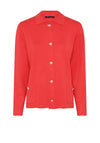 Micha Buttoned Cardigan, Red