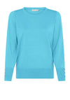 Micha Button Detail Sweater, Blue
