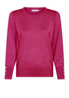 Micha Viscose Knit Sweater, Pink