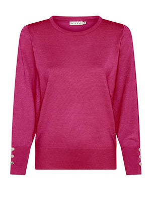 Micha Viscose Knit Sweater, Pink