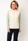 Micha Lightweight Padded Gilet, Cream