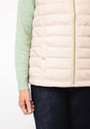 Micha Lightweight Padded Gilet, Cream