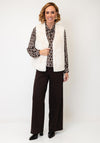 Micha Faux Suede Gilet, Cream
