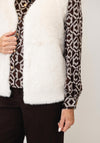 Micha Faux Suede Gilet, Cream