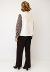 Micha Faux Suede Gilet, Cream